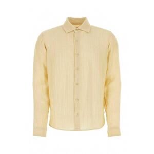 NEW LE KASHA men's dewas linen shirt in yellow